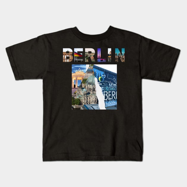 Berlin Sensation Kids T-Shirt by DarioNelaj